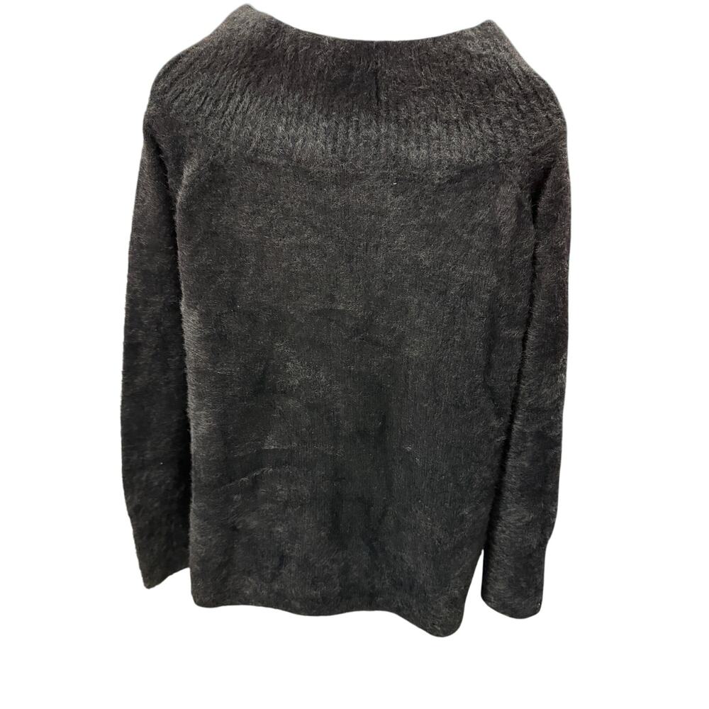 Loft women size S longsleeve black off-shoulder Sweater Soft 90's Shoulder - Picture 3 of 4